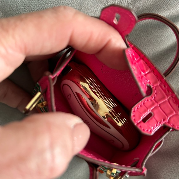 Tan bag, charm your butt holder key fob holder Christmas ornament mini bag - Picture 4 of 8